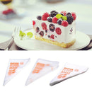 Disposable Plastic Cake Nozzles Pack Baking Decor Pastry Fondant Bag 100PCs 9ITO