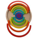 Children Early Learning 14pcs Wooden 7 Colors Rainbow Building Blocks Toys