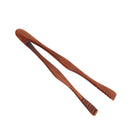 10" Wood Salad Ice Cake Tong BBQ Cooking Serving Food Clip Clamp