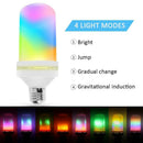 Creative Gravity Sensor Flame Lights E27 Effect Fire Bulb Emulation Decor