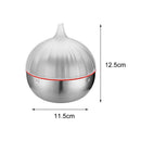 Onion Shape Kitchen Portable Food Storage Box Stainless Steel Sealed Crisper