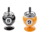 Collectible Gift Aluminum Pool Billiard Ball Ashtray with base Black 8