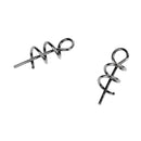 20pc TwistLock Centering Pin Spring Twist Lock Weedless Fishing Hook Tackle