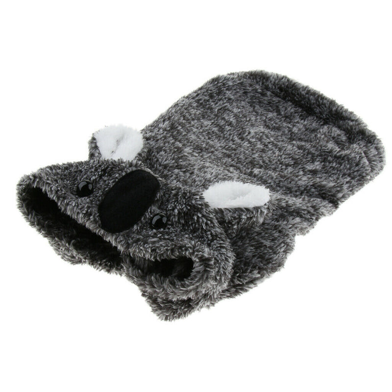 Coral Fleece Teddy Clothes Sloth Bear Dress up Costume Dog Hoodie Black