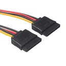 15-Pin Serial ATA SATA Y Splitter Power Cable Male to Female for HDD Hard Drive