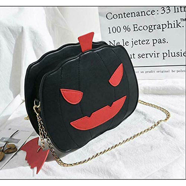 Halloween Pumpkin Design Small Chain Shoulder Bags