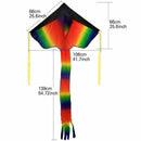 Huge 30M String Rainbow Flying Kite Kids Children Outdoor Fun Toys Game K1M2