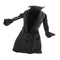 Female Clothing 1/12 Women Black Long Leather Coat for Scarlet