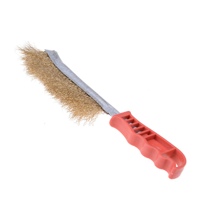 Heavy Duty Spid Wire Hand Brush Steel Bristles Rust Paint Removal Ew