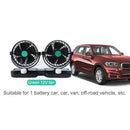 Mini 6 Inch Car Fan Double Head Shaking Small Electric Auto Fan Universal S