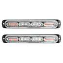 2PCS Car Truck LED Strobe Flashing Light Bar Beacon High Intensity Red
