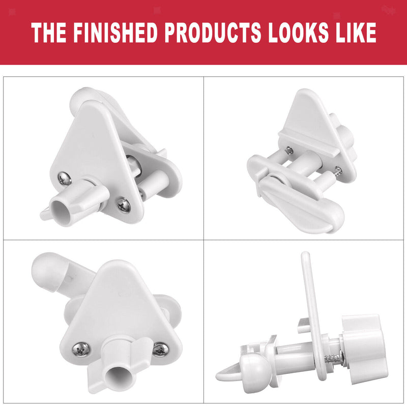 4pcs Pontoon Boat Gate Latch Replacement Door Latches - White