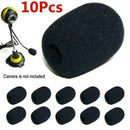 10PCS Microphone Headset Grill Windscreen Filters Sponge Foam Mic Cover Black