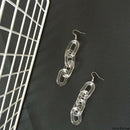 Funny Transparent Acrylic Chain Long Earrings Fashion Drop Earrings for Wom