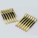 12Pcs Salon Hair Styling Clips Sectioning Alligator Hair Plastic Clip Golde