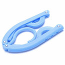 5pcs Portable Travel Outdoor Camping Folding Plastic Clothes Coat Hangers R
