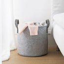 Felt Material Cylinder Sundries Collect Storage Basket Lightweight And Stur J8D7