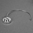 Ring Shape Stainless Steel Vacuum Suction Cup Bathroom Towel Shelf Bar Rack
