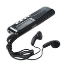 8GB Digital Voice Recorder Dictaphone MP3 Player 650Hr Rechargeable Black E1L9
