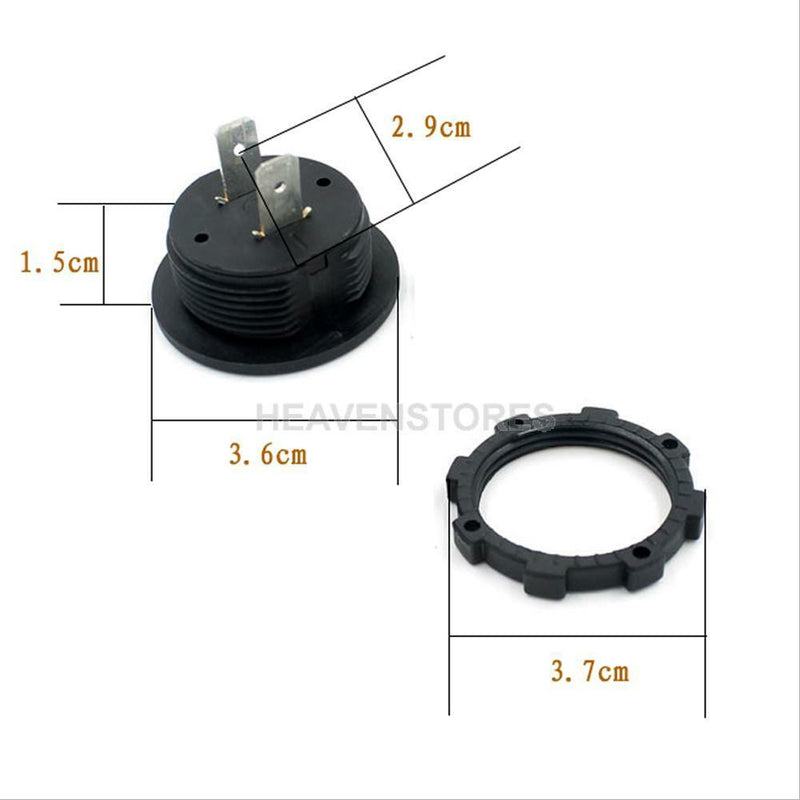 12V 2 Dual USB Port Car Motorcycle Cigarette Lighter Socket Charger Waterproof