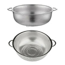 2x Colander Strainer Food Sifter Noodles Drainer Basket W/ Handles Kitchen