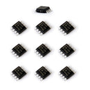 10pcs SMD NE555 555 Timer IC Module SOP8 Integrated Circuit Chip Black