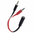5X(3.5mm Audio splitter Cable female to 2 male Splitter Cable Adapter of duR4S2)