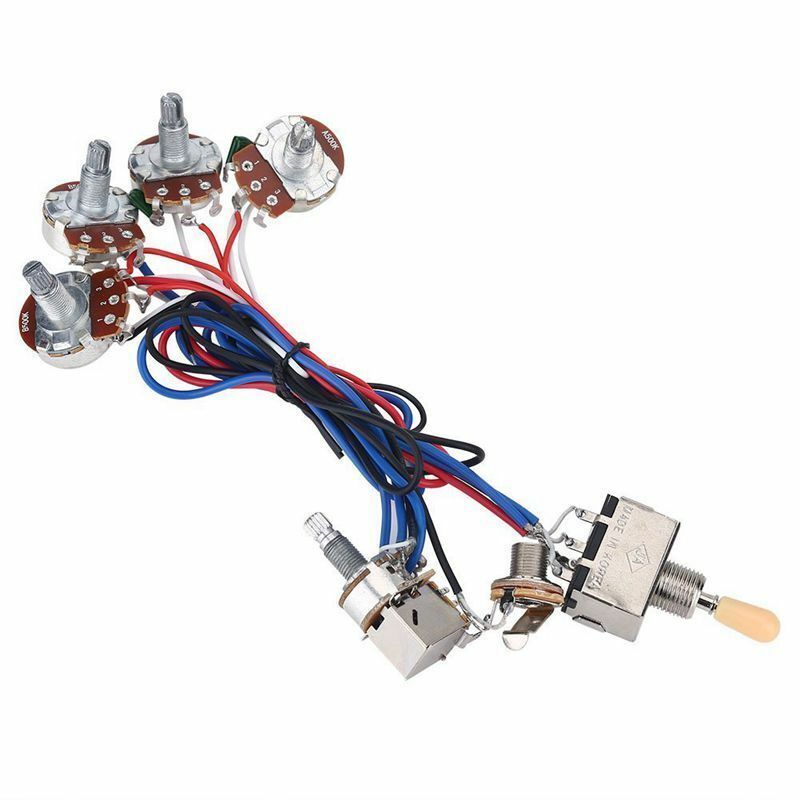 1 Set Guitar Wiring Harness Easy-Setting-up Fit for Gibson and LP Style Guitars