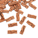 Pack Of 50X Wooden Buttons Handmade Tags DIY Sewing Craft 2 Holes Flat Buttons