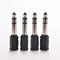5x 6.5mm 1/4 Male to 3.5mm 1/8 Female Stereo Audio Mic Plug Adapter Mini Jack 3c