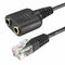RJ11 to 3.5mm Female Headset/Headphone Adapter Cable Stereo Converter Hot