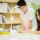 1X(Newest Design Led Table Lamp Dimmable Smart Press Usb Desk Lamp With Pen