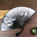 Butterfly Pattern Fan Lily Flowers Fan Wedding Gift