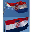 5 x 3FT Croatia Flag Country Flag Rugby Football Basketball Decor Banners