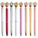 Crown Top Pens,Fantastic Gift for Women, Metal Ballpoint Pens School and Of H2F2