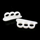 2x Silicone Gel Toe Finger Separator Bunion Guard Hallux Valgus Foot Massager