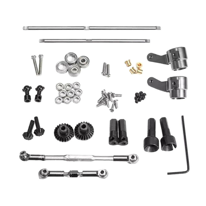 1/16 RC Car Spare Parts Metal Front Rear Axle Gear/Steering Rod for WPL B14 B16