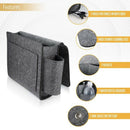 Felt Bedside Hanging Organizer Extra Large Bed Storage Pockets Holder Pocke