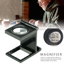 8X 22mm Folding Magnifier Jewelry Tool For Textile Loupe Acrylic With Scale