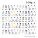 500pcs/pack Gourd Safety Pins Metal Clips Knitting Stitch Marker Tag Pins Copper