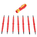 8pcs/set CR-V Insulated Multi Screw Head Type Electricians Screwdriver Kit