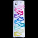 Women Colorful Metal Heart Shaped Bendy Snap Hair Clips Hairpins 10 Pcs