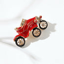 Enamel Crystal Rhinestone Motorcycle Shape Collar Brooch Pins Jewelry Gift Kw