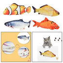 4x Cat Toys Moving Fish Electric Realistic Flopping Wagging Fish Toys