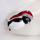 1pcs Christmas Rhinestone Cute Christmas Penguin Brooch Pin Xmas Gift Party SJ3C
