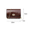 Crocodile Leather Messenger Bag Women Retro Purse Shoulder Handbag (Brown)