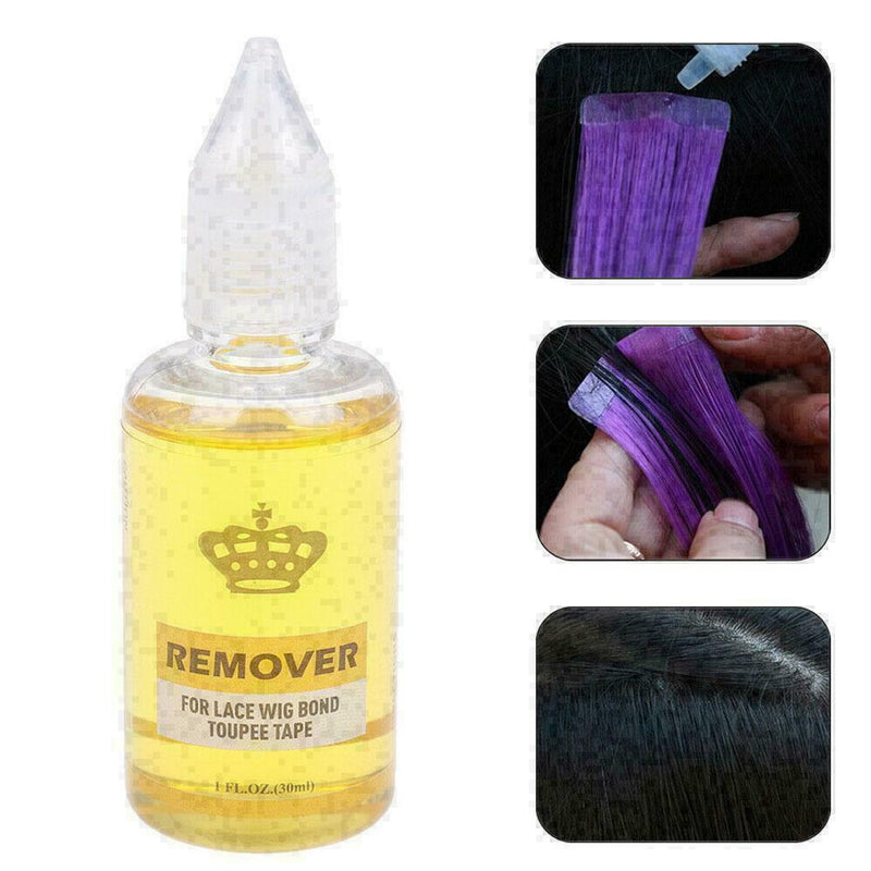 30ml Remover Tape Lace Wig Glue Wig Invisible Adhesive Liquid Fad Hair Exte B2K9