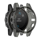 2pcs Black Transparent Silicone Smart Watch Screen Case for Garmin Fenix 5S