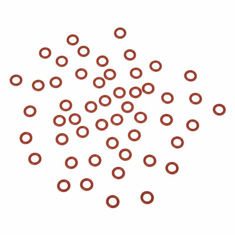 50 Pcs Red Silicone O Ring Seal Washers 10mm x 6mm x 2mm