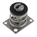 1 Piece Metal Push Button Latch for Cabinets and Doors Renewed Fitting